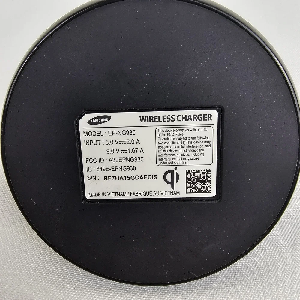 Samsung EP-NG930 QI Fast Wireless Charging Stand No power cord! Tested/Works! 5V